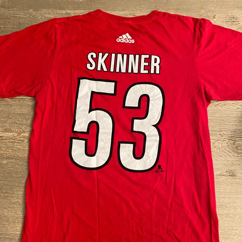 NHL Adidas Jeff Skinner Carolina Hurricanes T-Shirt Jersey Size M